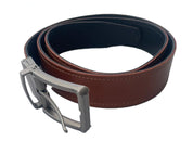 Cinturón Reversible ULMMO 100% Cuero Graso Negro y Café – Hecho a Mano en Chile