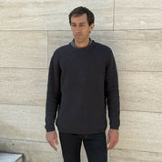 chaleco waffle grafito