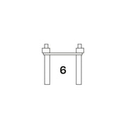 Accesorios | Pista columna 6 piezas - IMANIX