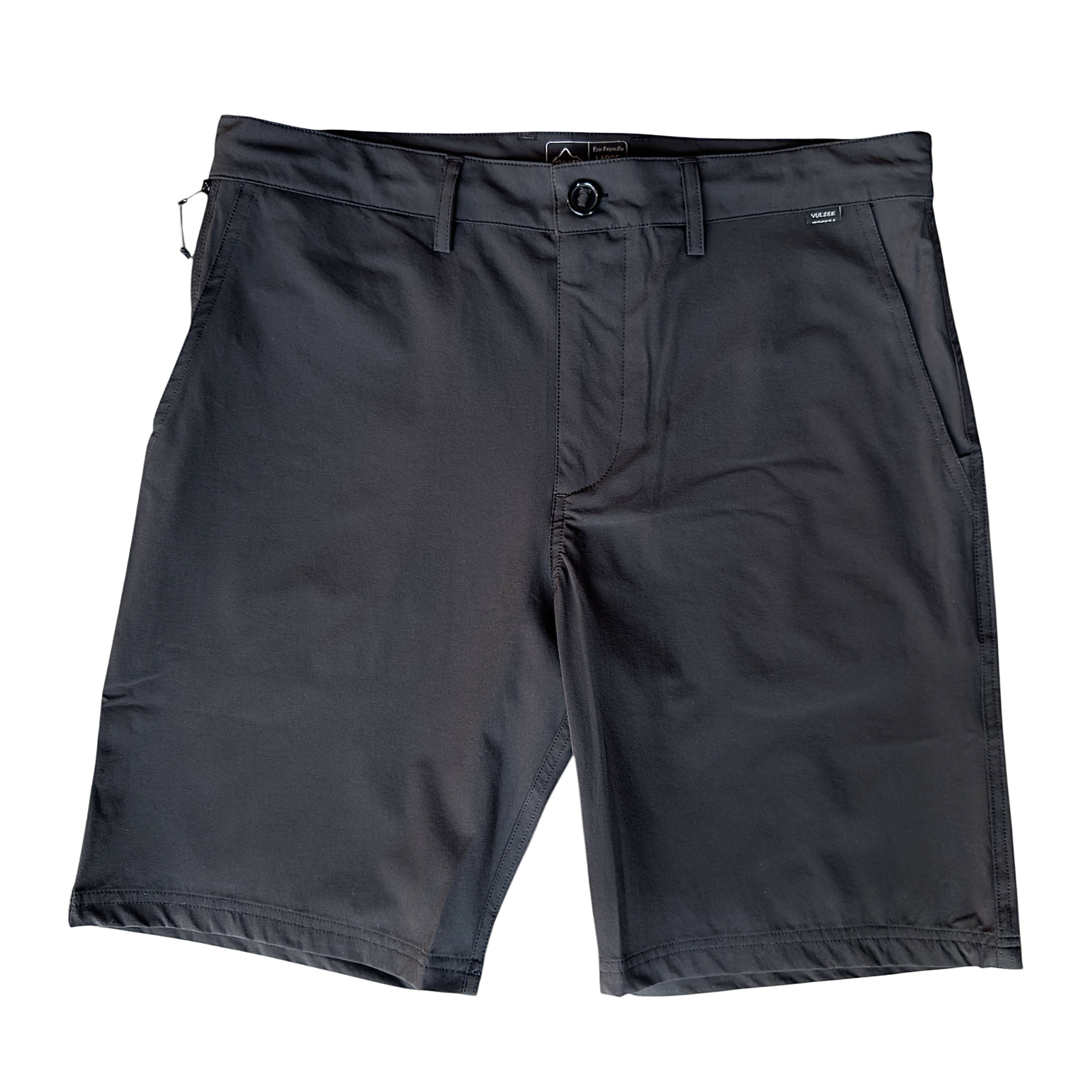 short híbrido 19" black stone wash