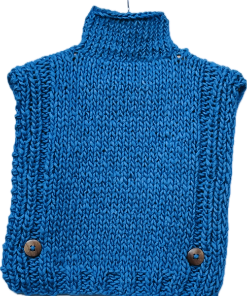 Poncho  Oveja azul  talla M