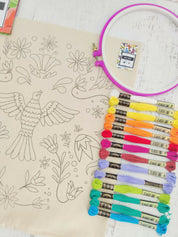 Kit funda de cojín para bordar tenango Jacinta