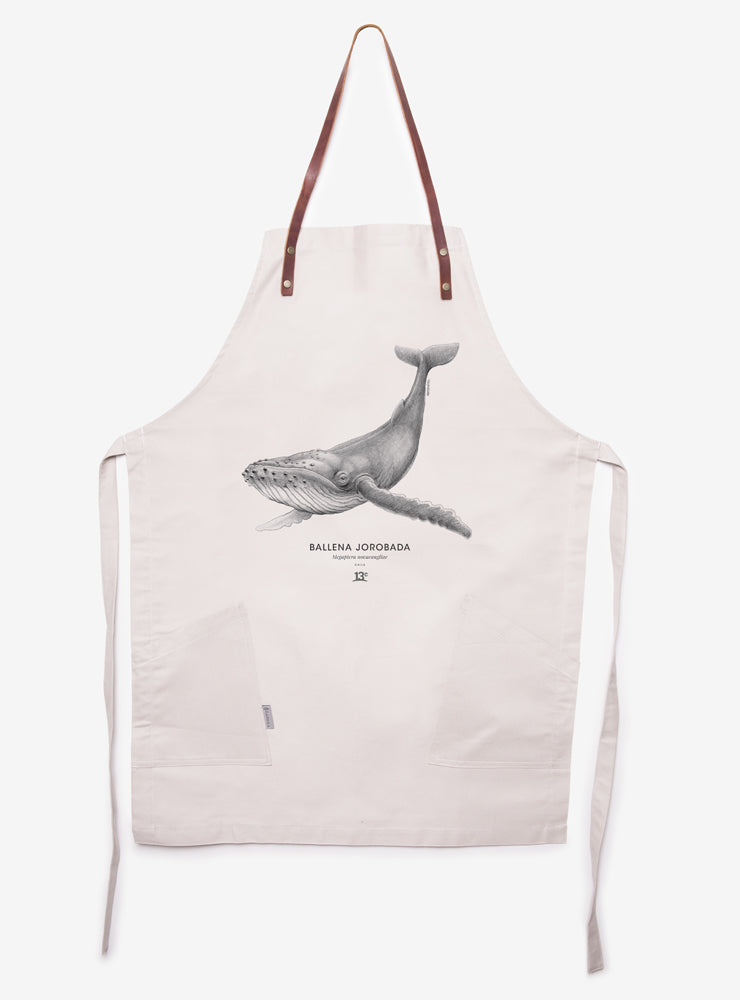 Delantal Ballena Jorobada - Creado en Chile