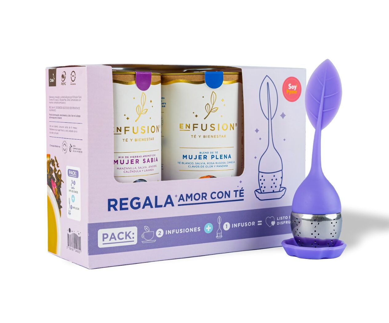 PACK REGALA AMOR CON TÉ - LUNAR - Creado en Chile