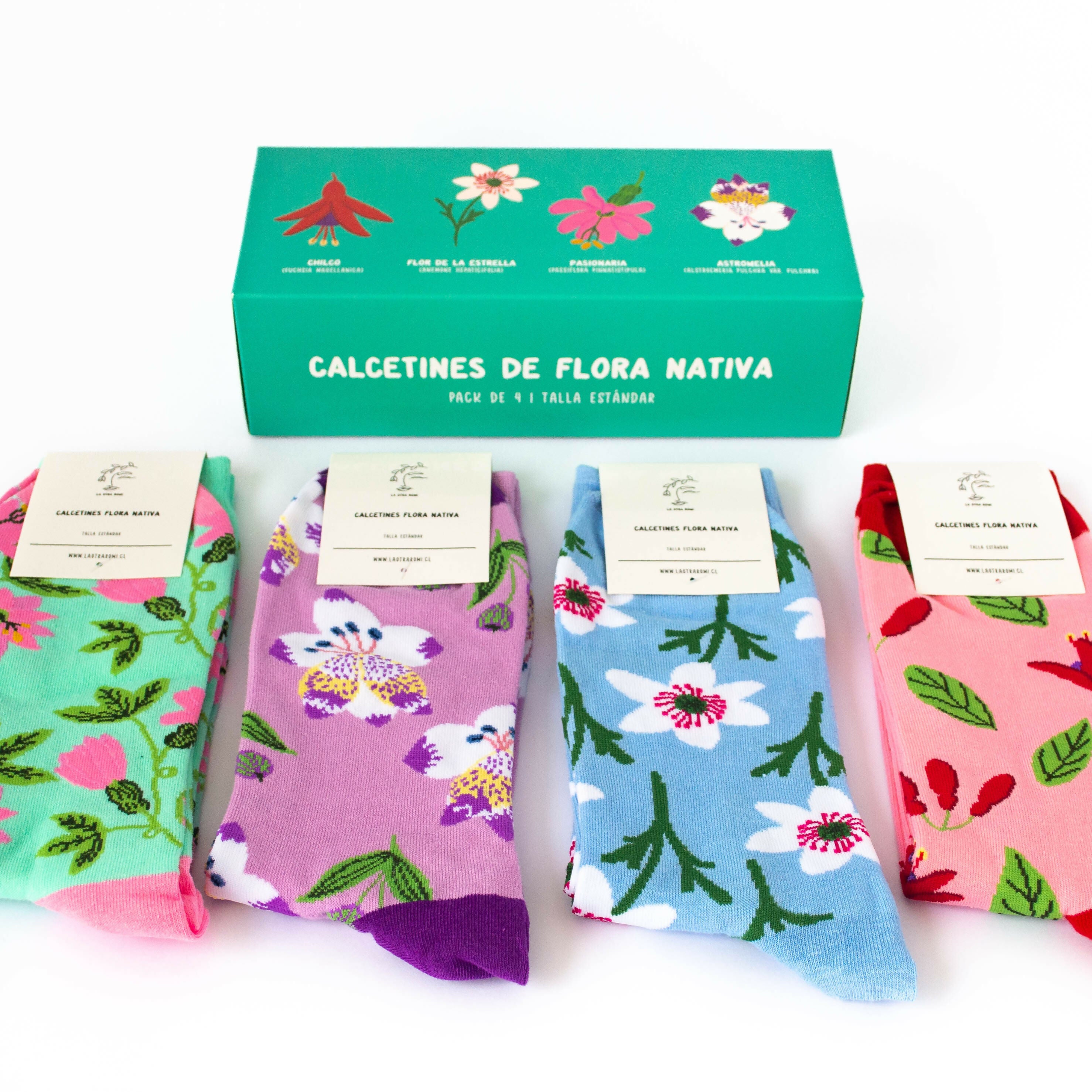 Pack 4 Calcetines Flora Nativa