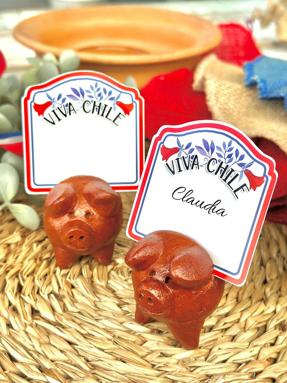 Marcador de Puesto Chanchito Pomaire 1