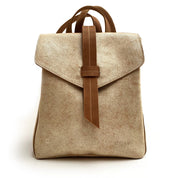 Mochila de cuero modelo ELENA Off White