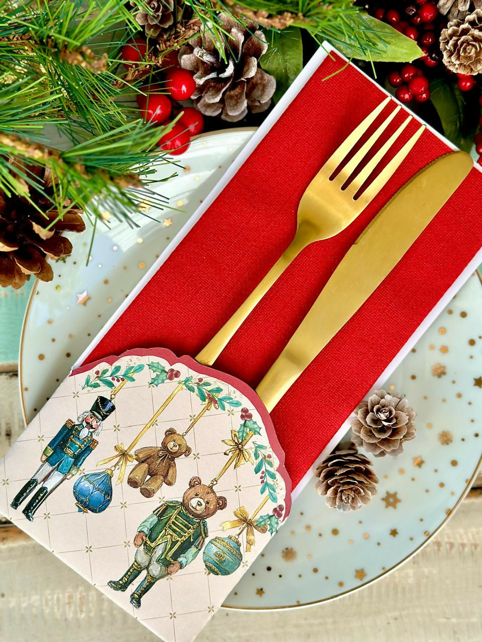 Porta Cubierto Adornos