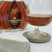 POSAVASOS HORMIGÓN BLANCO/ORO