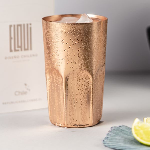 VASO PISCOLERO INDIVIDUAL ELQUI 100% COBRE