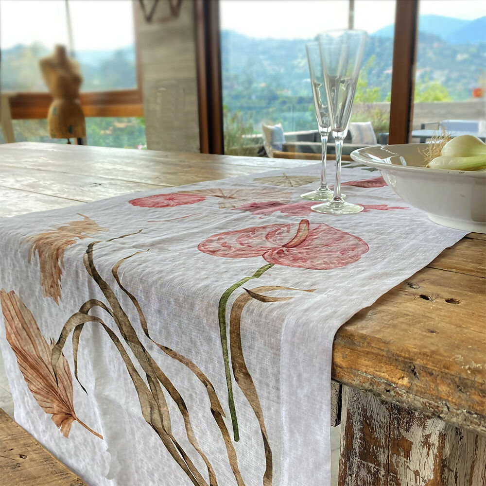 Camino de mesa velo organza Esperanza