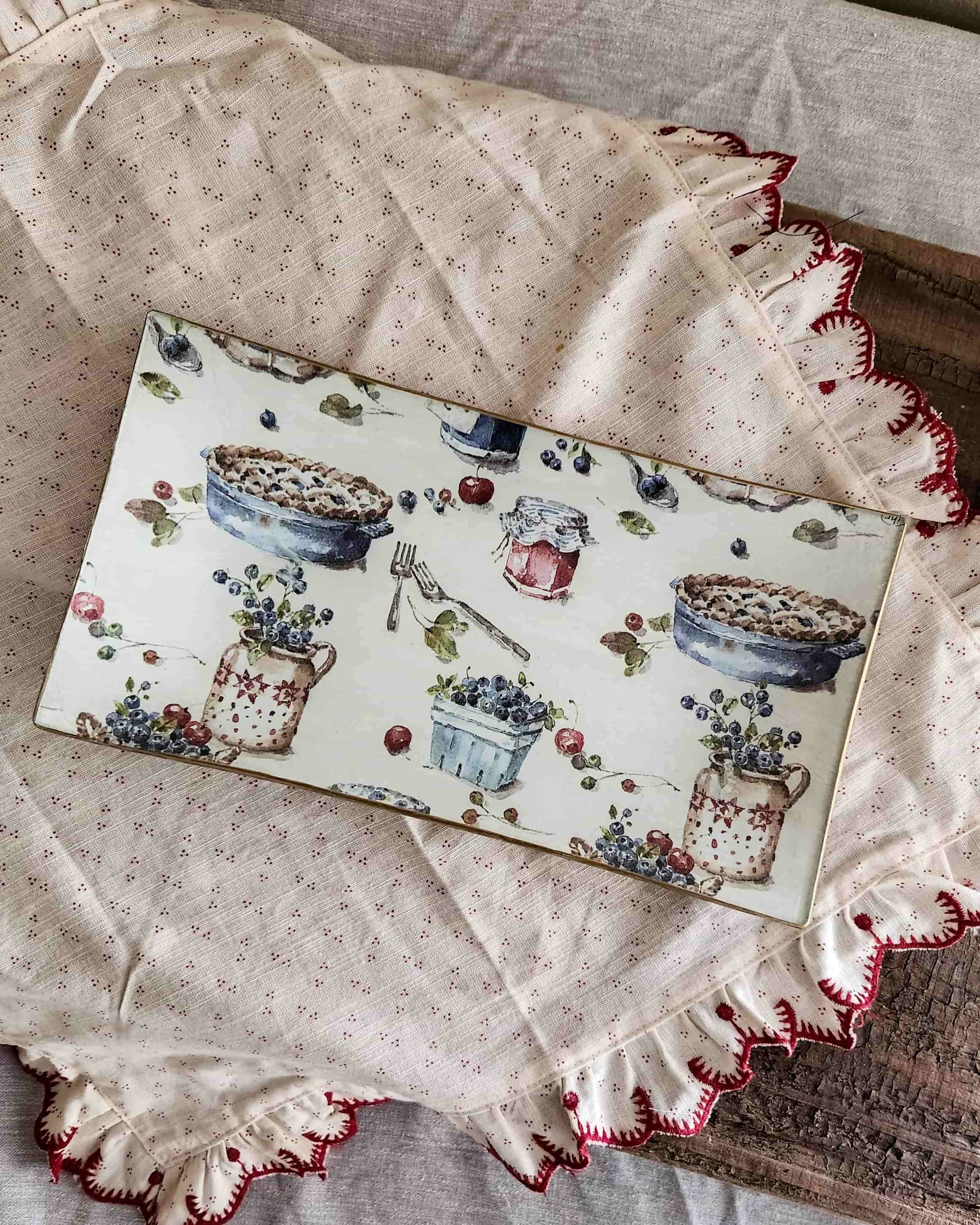 Bandeja Rectangular Country Chic