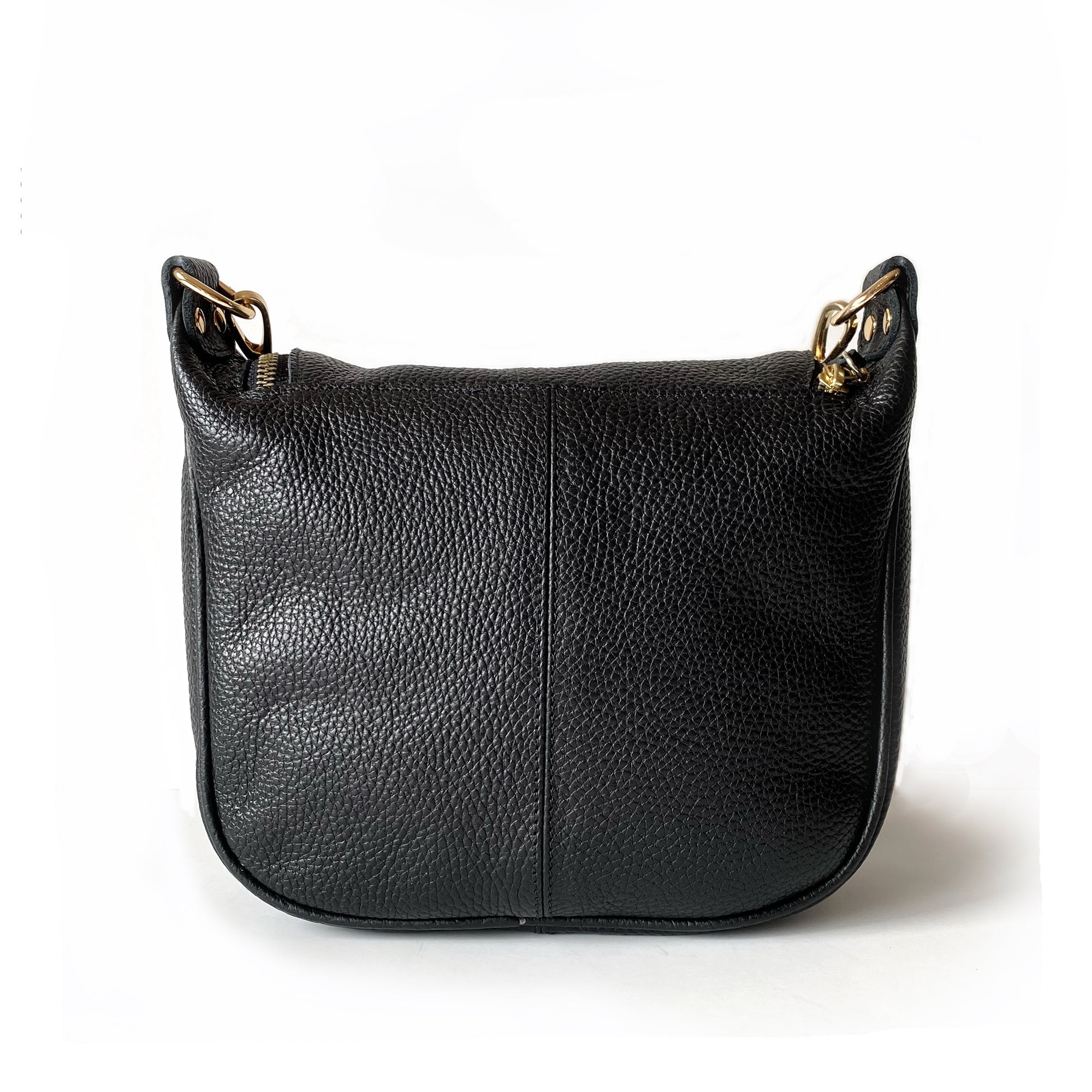 Bandolera de cuero modelo FELICIA Negra