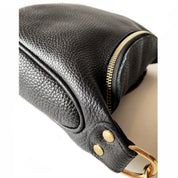 Bandolera de cuero modelo FELICIA Negra