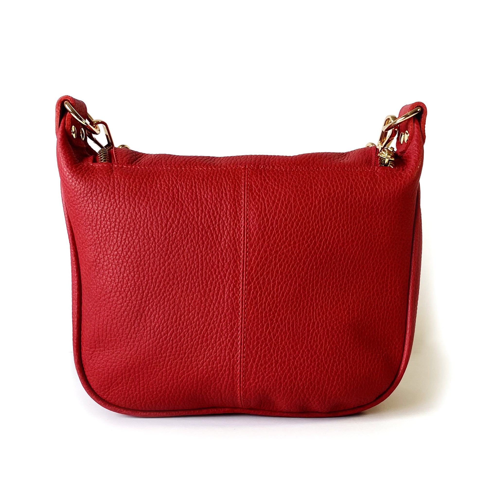 Bandolera de cuero modelo FELICIA Rojo
