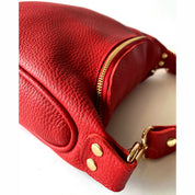 Bandolera de cuero modelo FELICIA Rojo