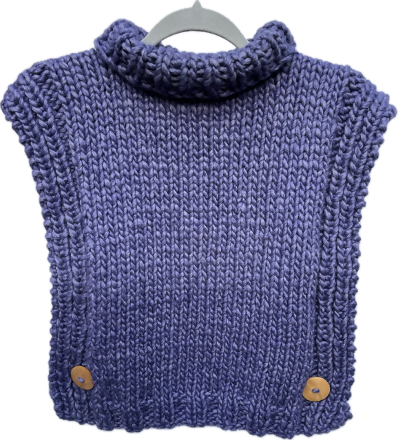 Ponchito talla L color Morado