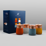 Set de 4 Vasos Cobre Pisco Sour Cachai Colores