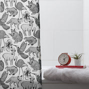 Cortina de Baño Fauna de Chile - Petróleo - Hued hued