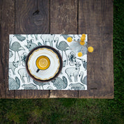 Set de 4 individuales Fauna de Chile - Petróleo - Hued hued