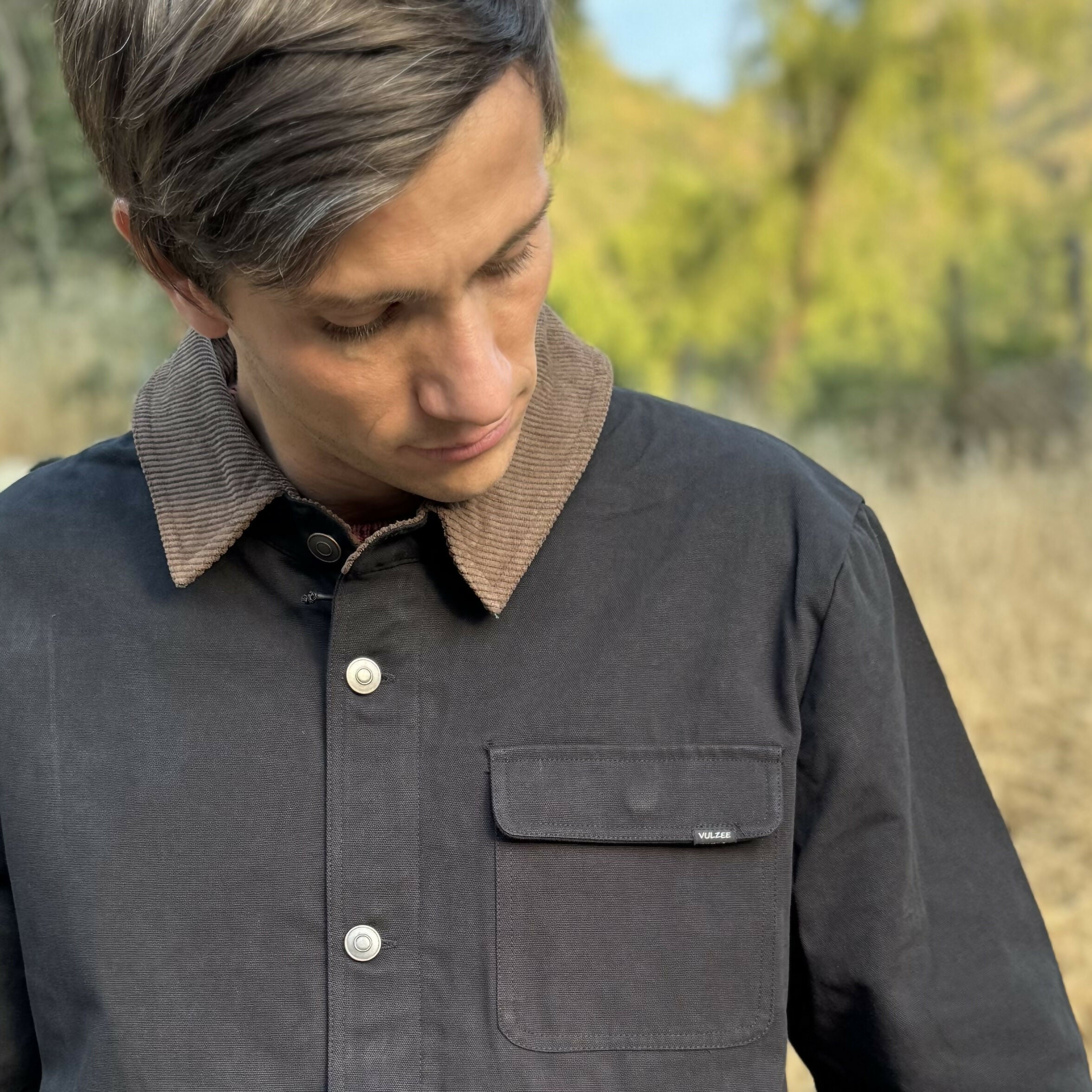 chaqueta canvas negra