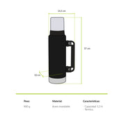 TERMO 1.3 LT NEGRO ARAUCARIA