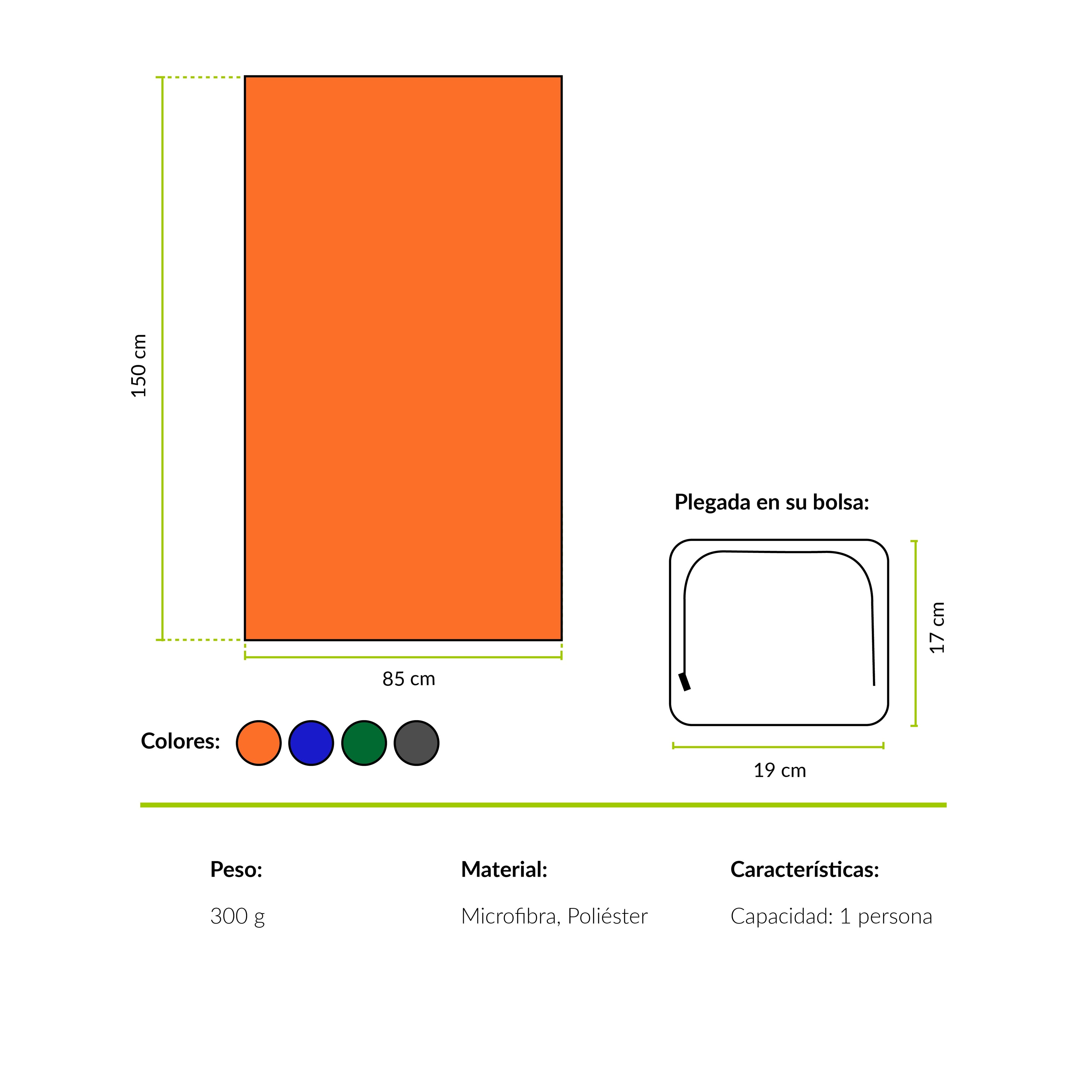 TOALLA MICROFIBRA ELQUI XL