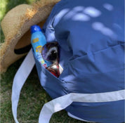 Beachball - Cojín de Playa - Gris con correa blanca