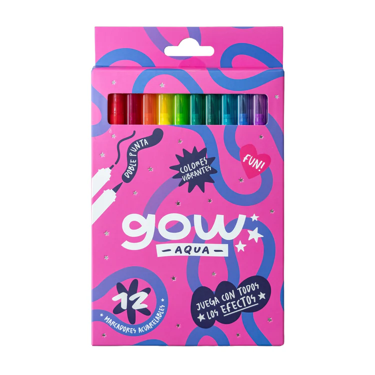 Marcadores Gow Aqua - Creado en Chile