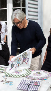 Set de Individuales Peonías - Velo Organza