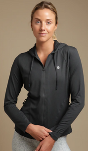 Full Zip Hoodie Black