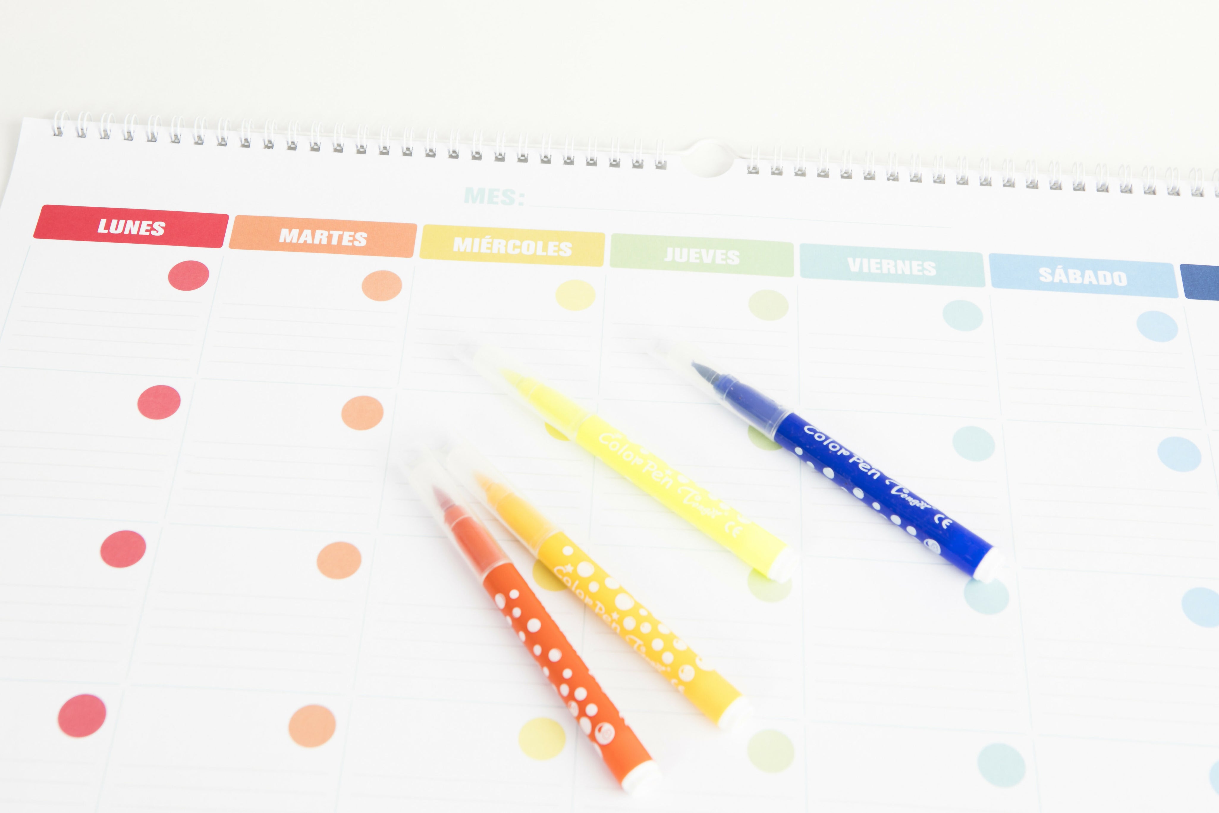 Calendario Colores Gigante