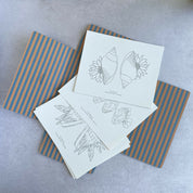 Carpeta Conchitas Botánicas con 22 láminas para pintar