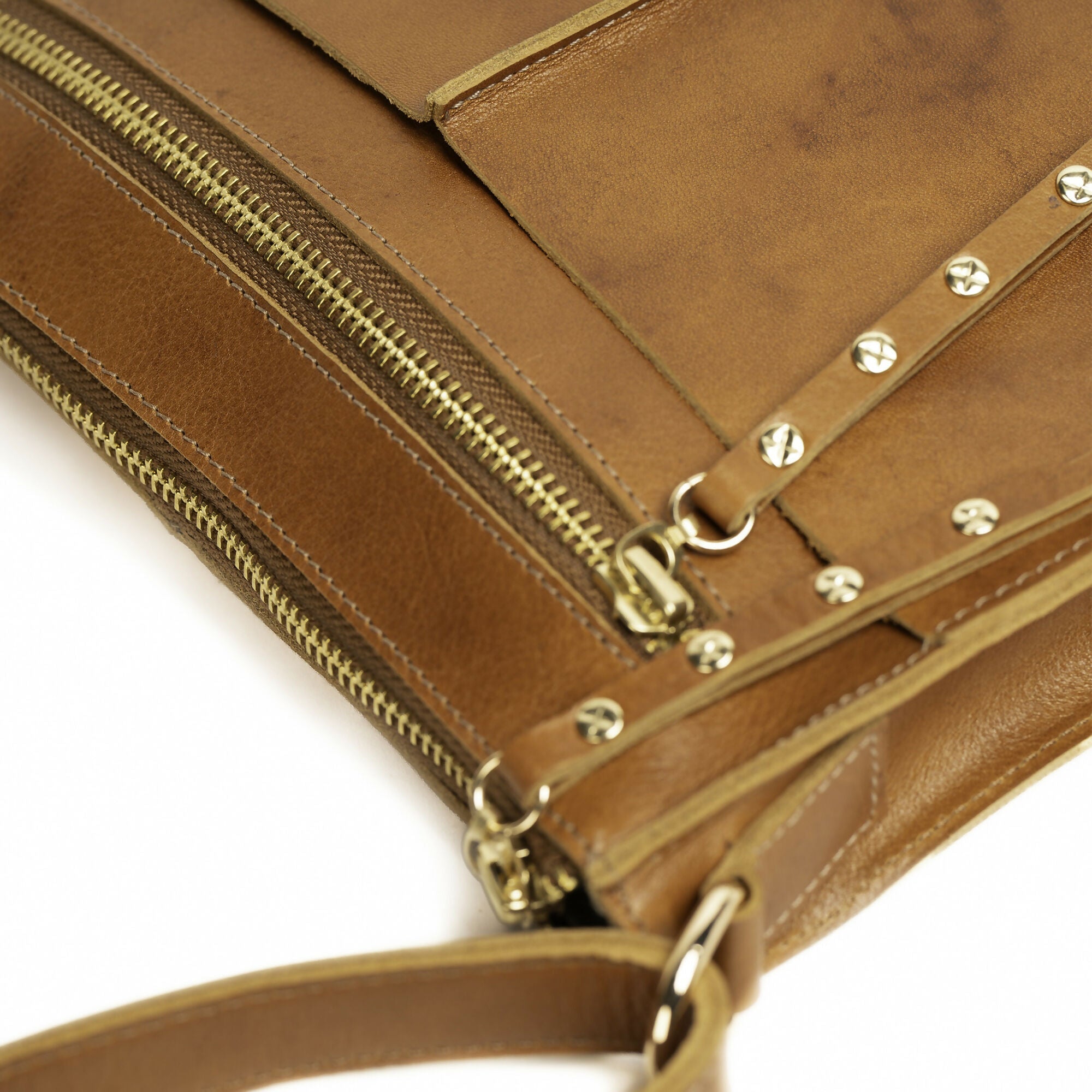 Bandolera de cuero modelo SOL