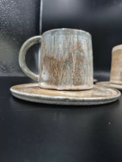 Tazas de café de cerámica gres