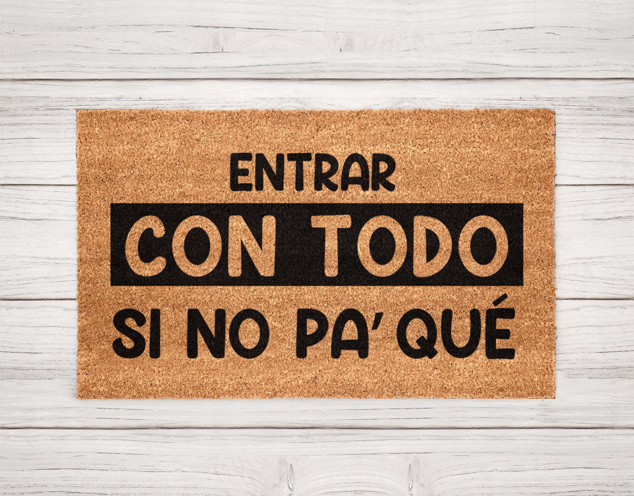 Con todo sino pa qué