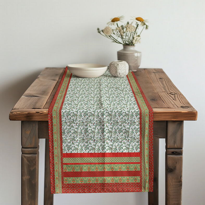 Camino de mesa Navidad - Ramitas