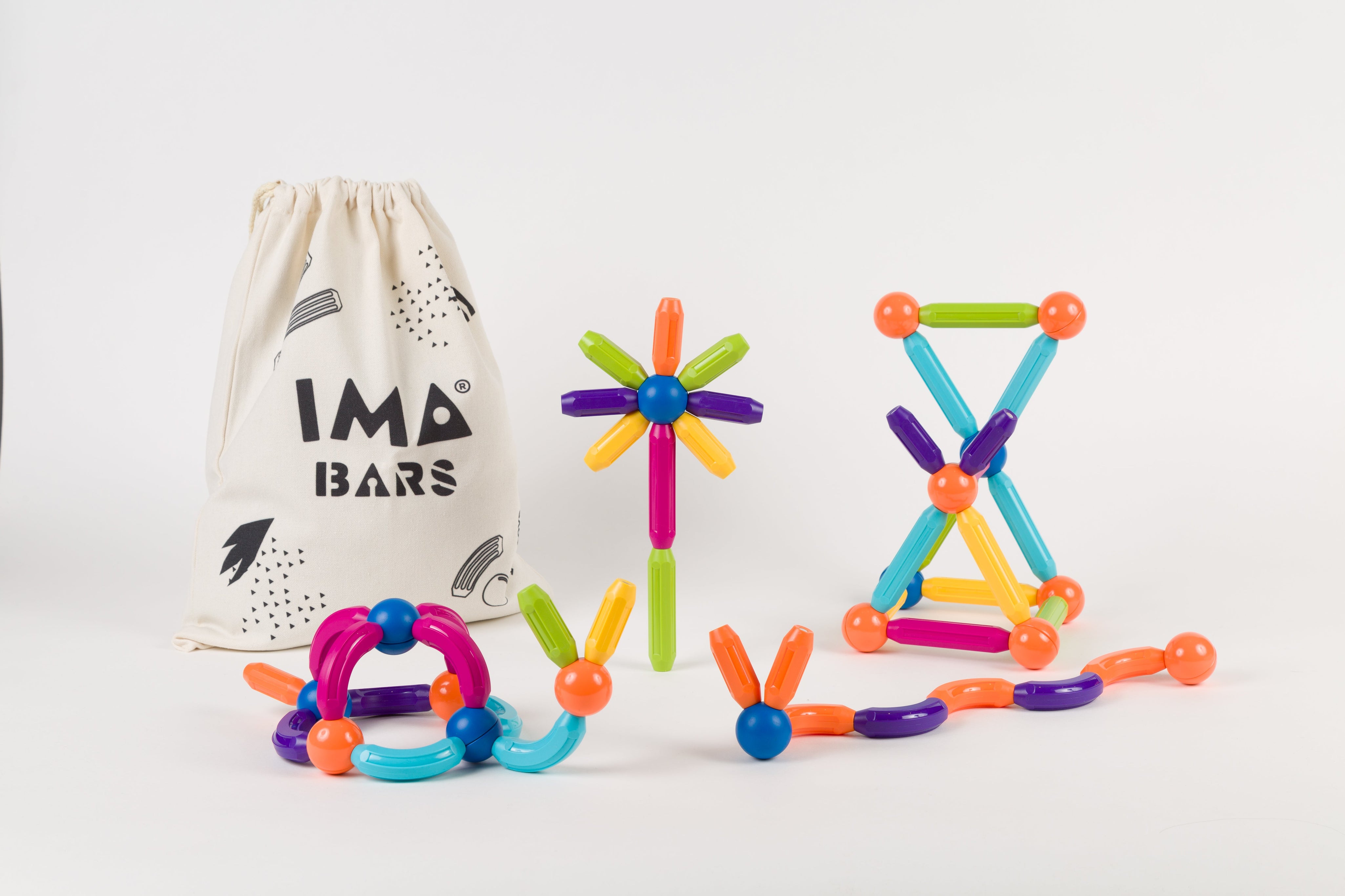 Juegos magnéticos | Imabars 60 piezas - IMANIX