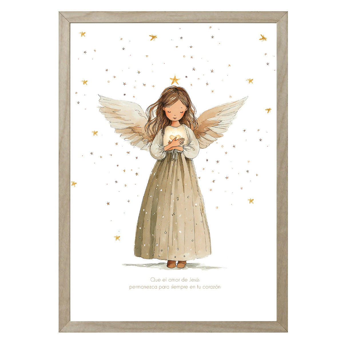 CUADROS ANGELITA CORAZÓN 15x20 cm / 20x30 cm