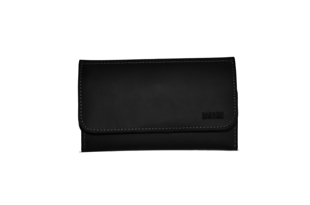 Tabaquera de Cuero Cowboy negro Hecha a mano Raiquen