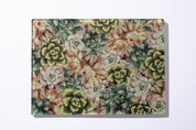 Tabla de Vidrio para Cortar 20 x 28 cm | Colección Caro Ruiz Suculentas I
