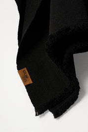 Poncho Tradicional Lana con Capucha - Negro