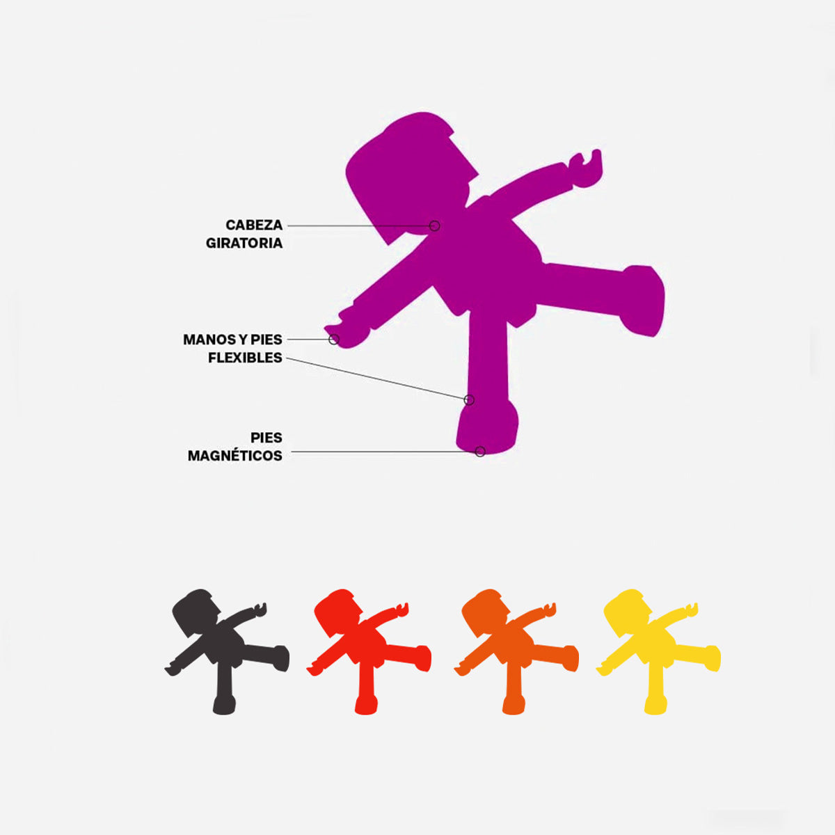 IMANIX Friends Cool 5 figuras magnéticas