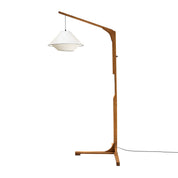 Lámpara Platillo Doble L Base Madera Ascendente L