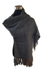Bufanda de Lana y Alpaca - Gris Marengo