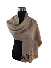 Bufanda de Lana y Alpaca - Beige