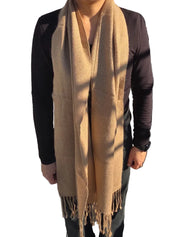 Bufanda alpaca unisex Beige Oscuro