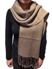 Bufanda alpaca unisex Rosillo Claro
