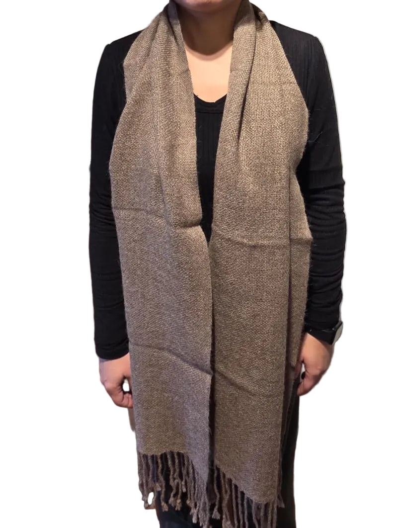 Bufanda alpaca unisex Rosillo Claro