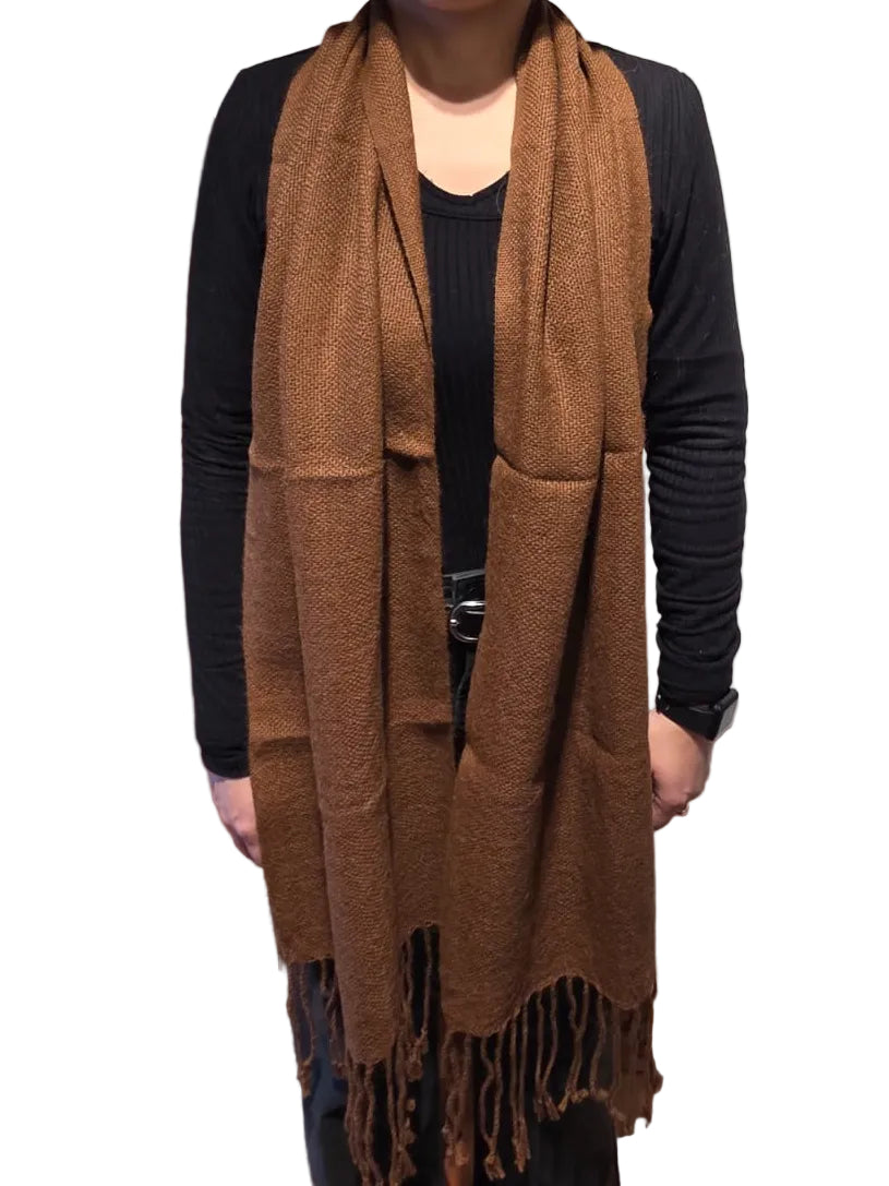 Bufanda alpaca unisex Café